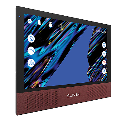 картинка Slinex Sonik-10  цвет черный. 10" AHD Домофон с сенсорным экраном, динамиками и сменными панелями от компании Intant